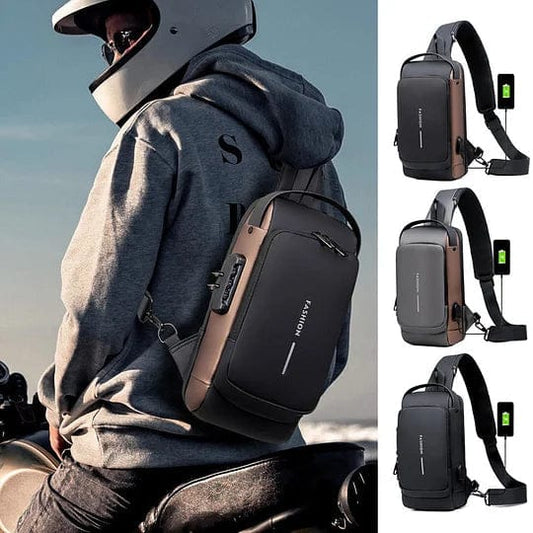 Ensemble 3-en-1 SACORCHE Imperméable Anti-vol Multifonction port USB intégré + Power Bank + Airpod Pro