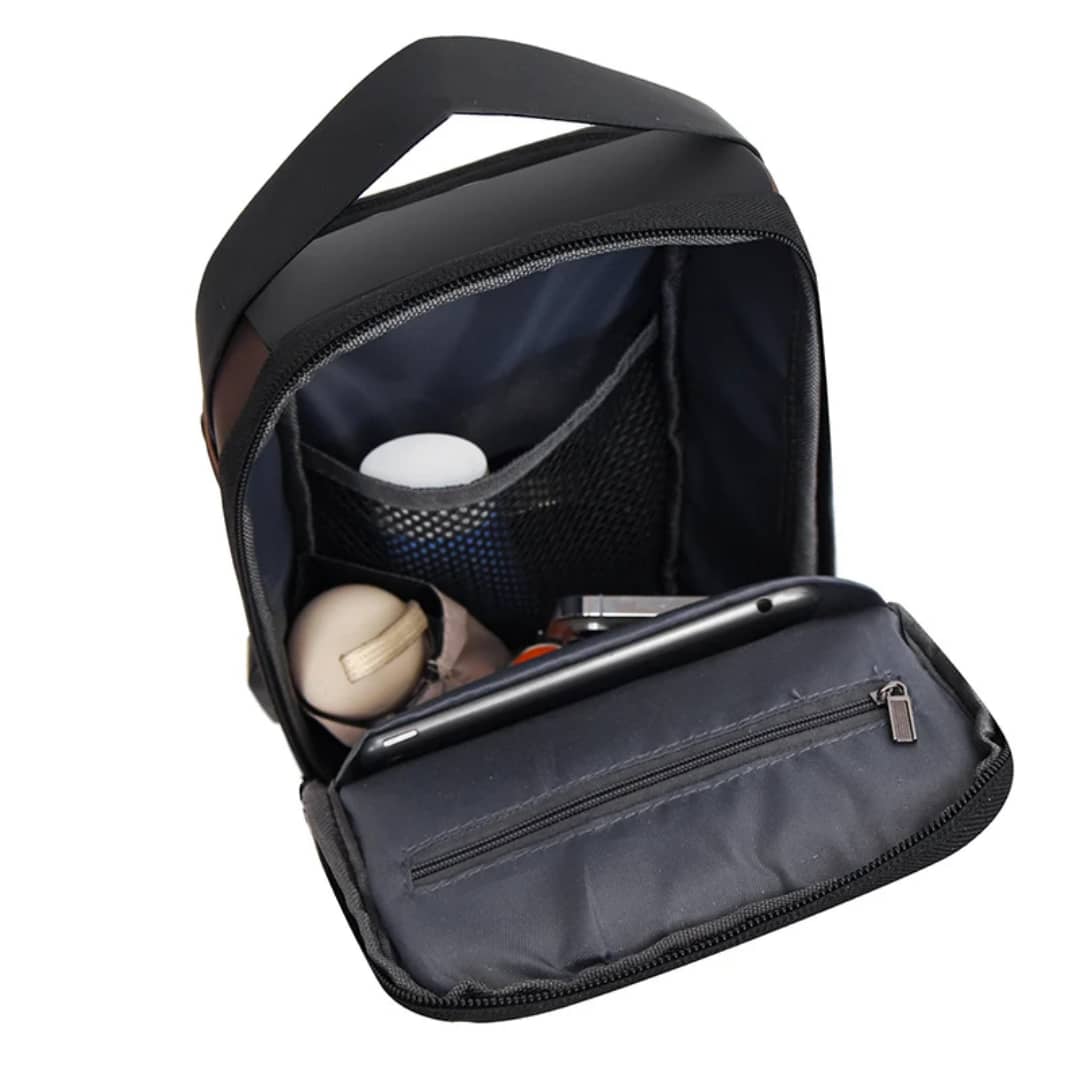 Ensemble 3-en-1 SACORCHE Imperméable Anti-vol Multifonction port USB intégré + Power Bank + Airpod Pro