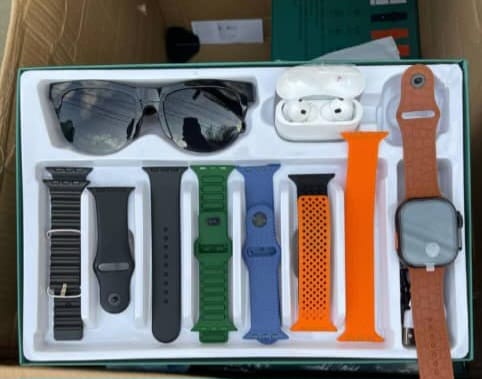 PACK CONNECTE PREMIUM - LUNETTES AI + MONTRE CONNECTEE + ECOUTEURS SANS FIL