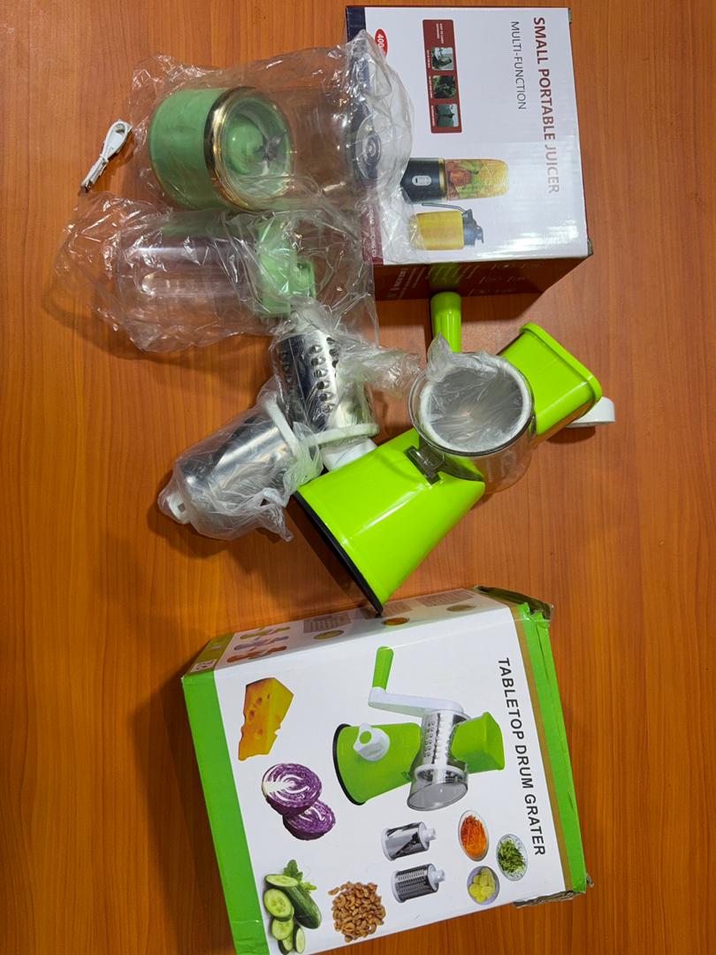 🔥 PACK CUISINE COMPLET 2-EN-1 : Coupe-Légumes Manuel + Mini Blender USB Rechargeable - Sans Électricité, Sans Effort